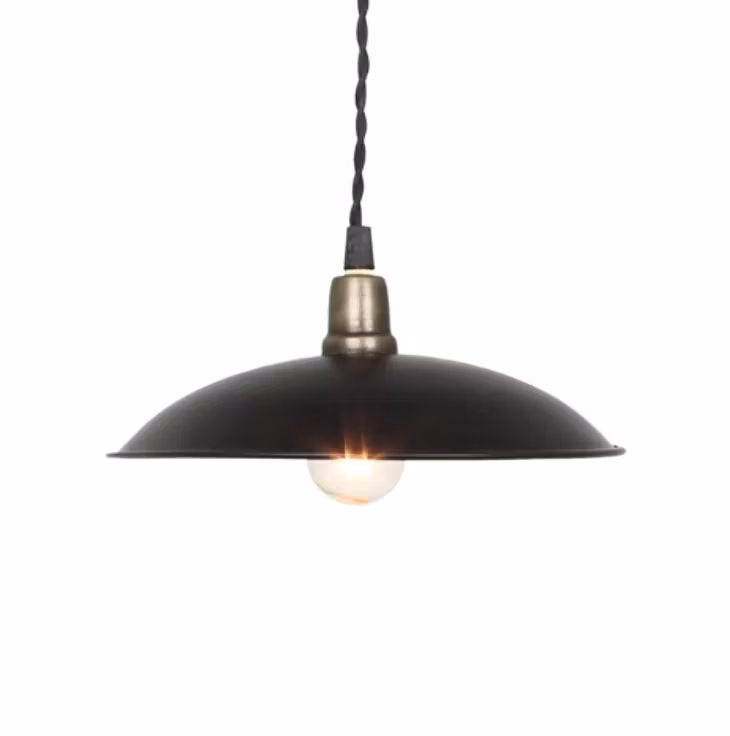 Fönsterlampa svart vintage