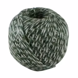 Jutesnöre Grön/Vit Melerat