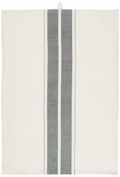 Kökshandduk grön rand