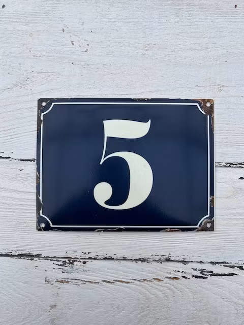 Nummerskylt 5