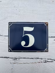Nummerskylt 5