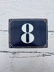 Nummerskylt 8