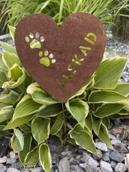 Hjärta med tassar älskad