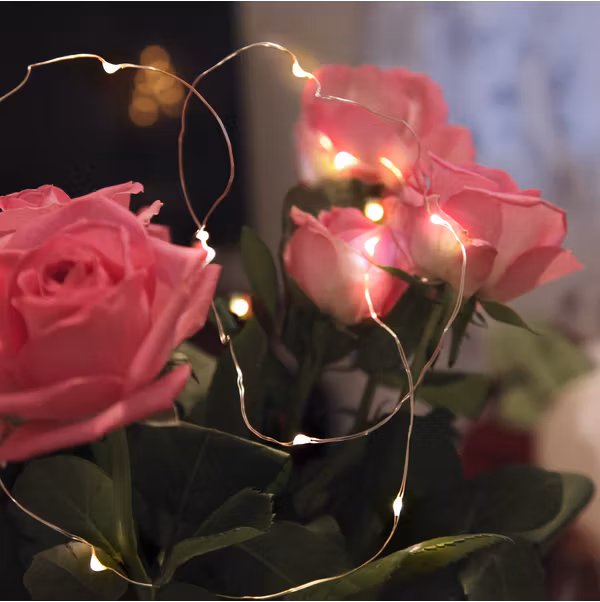 Ljusslinga Dew drop Silver