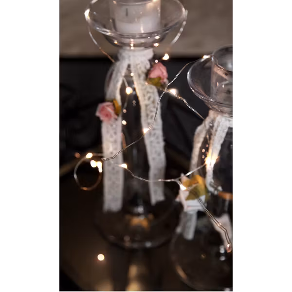 Ljusslinga Dew drop Silver