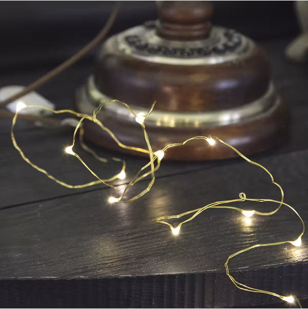 Ljusslinga Dew drop Mässing