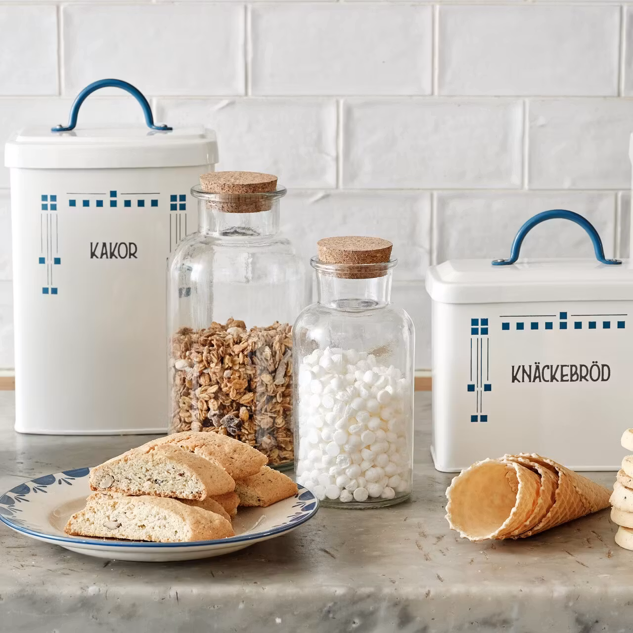 Glasburk m. Korklock Mellan