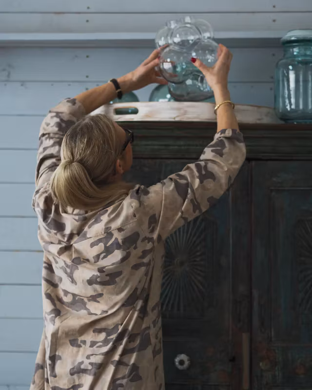 MARA Camo Dress, Beige