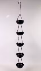 Dekoration svart med 6 koppar