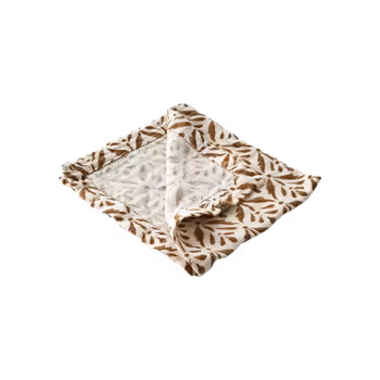 Vacker tygservett i bomull, Elfenben/senapsgul