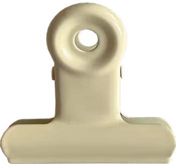 Klämma för posters Krämvit