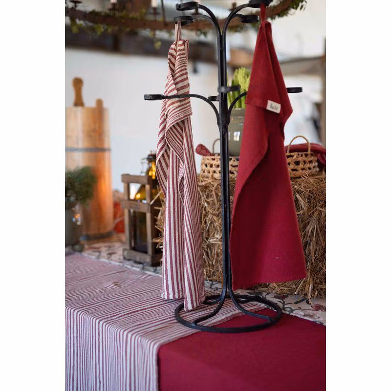 Kökshandduk Röd rand