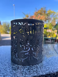 Ljushållare med mönster i zink S