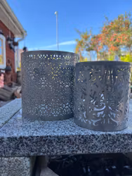 Ljushållare med mönster i zink S