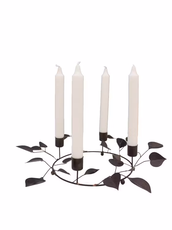 Eros svart/brun ljusstake