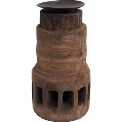 Pilu ljusstake av gammalt hjulnav - M