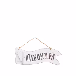 Träskylt ”Välkommen”