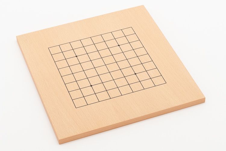 Mellanstort Go-bräde med liten spelplan på baksidan. Gör det extra flexibelt och perfekt att lära sig Go på.