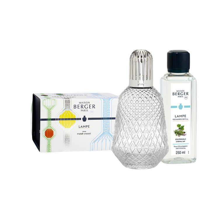Doftlampa Matali Transparent inkl 250 ml doft Eternal Sap, giftset