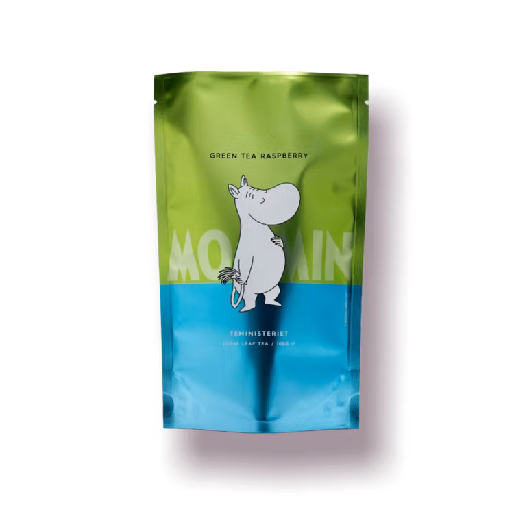 Mumin Te - Green Tea Rasberry - Refill 100g