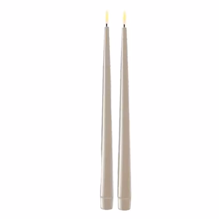 Herrgårdsljus LED Med Lack - 2 pack - 28 cm - Flera färger