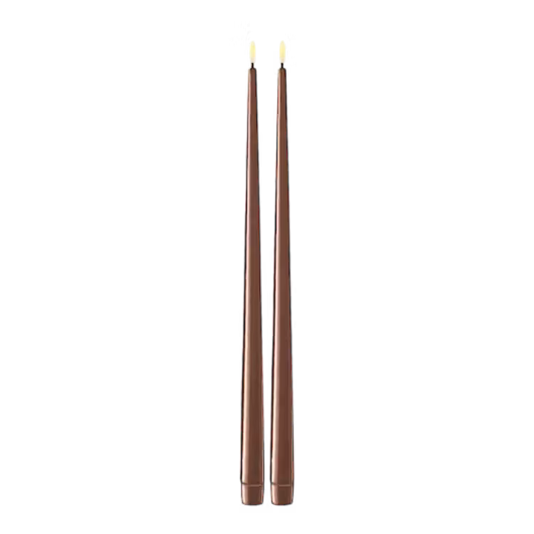 Herrgårdsljus LED Med Lack - 2 pack - 28 cm - Flera färger