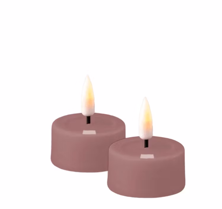 Värmeljus led - vit -  2pack