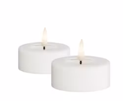 Värmeljus led - vit - 2pack - Stora