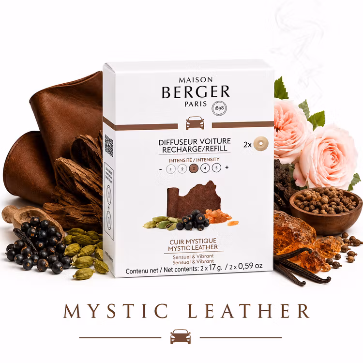 Refill bildoft - Mystic Leather - Maison Berger