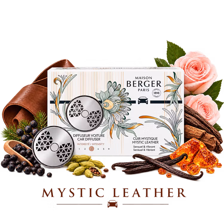 Maison Berger - Mystic Leather - Komplett Bildoft - Ställbar
