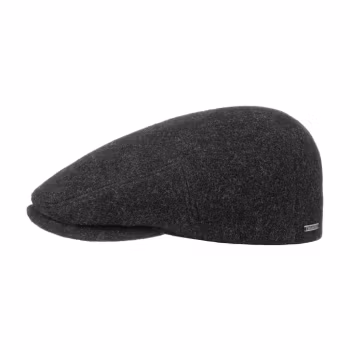 Stetson | Flat cap med öronlapp