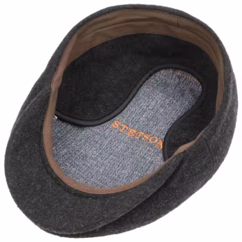 Stetson | Flat cap med öronlapp