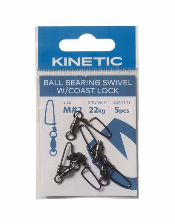 Kinetic Ball Bearring Swivel w/Coast Lock