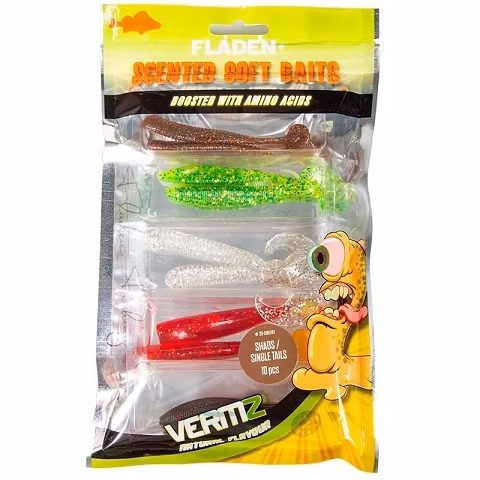 Vermz Scented soft lures shads & single tails 8-11cm 10pcs