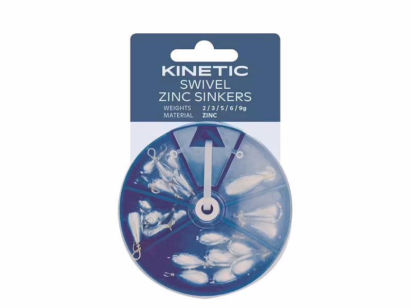 Kinetic Swivel Zinc Sinkers Assortment