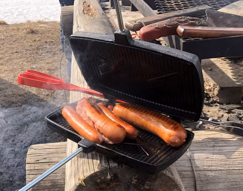 Grilljärn Briv gjutjärn dubbelt