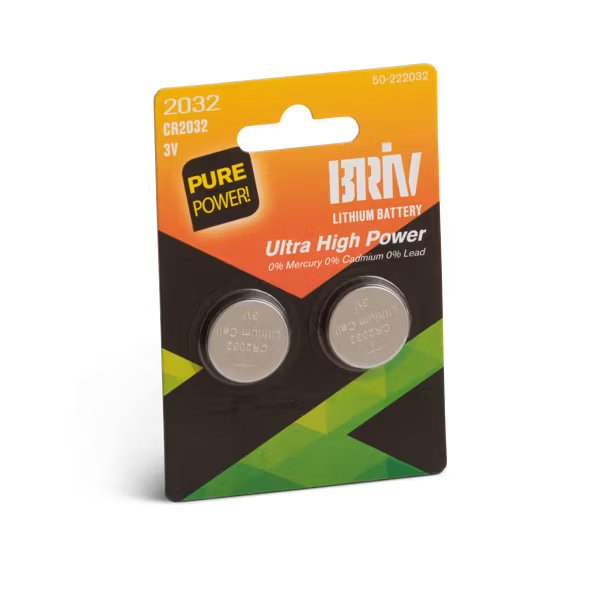Knappcell Litium CR2032 3V 2-pack