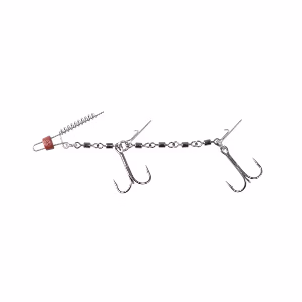 Mikado Jaws Double Evo Stinger XL - 30kg - Treble Hook 2/0 - 2st