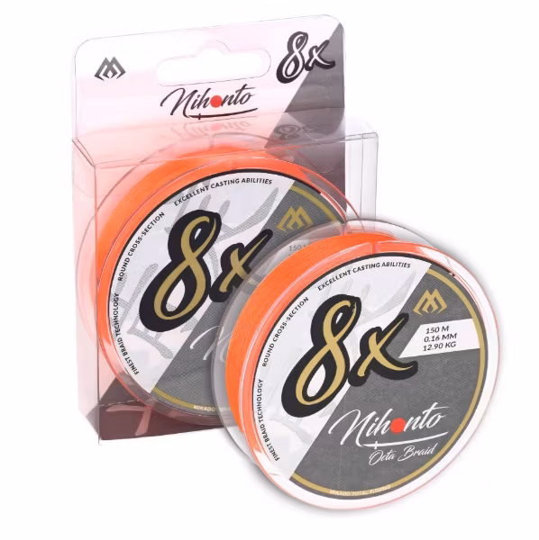 Mikado Flätlina - Nihonto Octa Braid Fluo Orange 300m