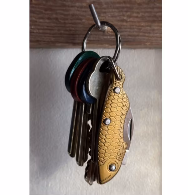 Pocket Knife Mini - Fisk / Nyckelring