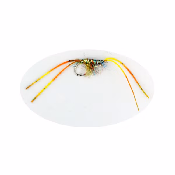 Rubber Leg Märla Yellow Orange #6