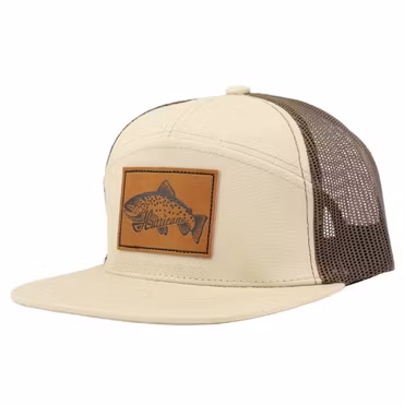 Hurricane Leather Patch Trout 7-panel Truckerkeps