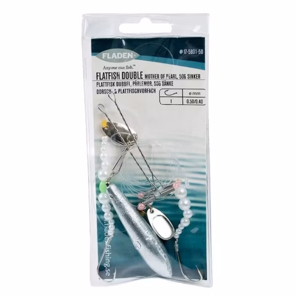 Plattfisk Dubbel Pärlemor Stl1 50g