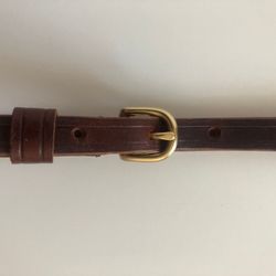 Bälte Enkel 12 mm i Oxhud