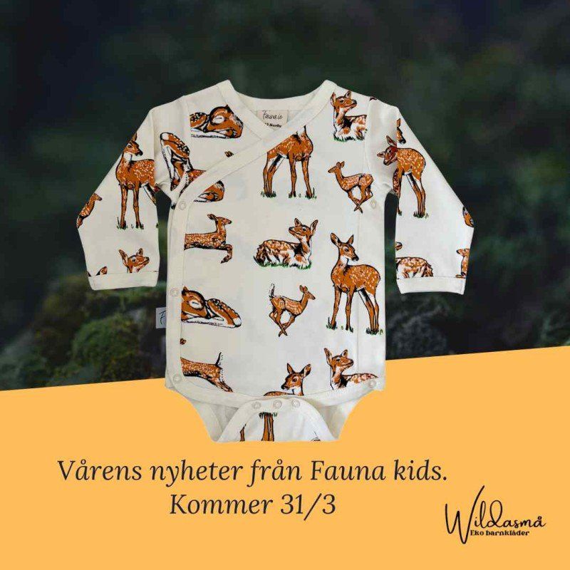Vårens Nyheter från Fauna Kids – Mjuka Ekologiska Babykläder med Magiska Skogsmotiv