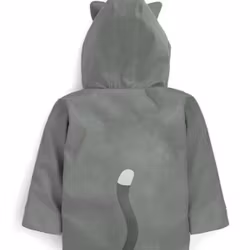 Regnjacka för barn grå - Katt 116cl