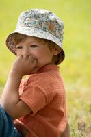 Solhatt Fiskarhatt till barn - Mönstrad - 2-10år UV skydd