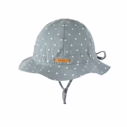 Solhatt baby/barn mint med vita prickar 4mån - 2år UV skydd