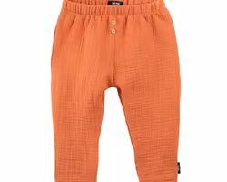 Sommar byxor barn eko bomull muslin- Papaya 80-104cl