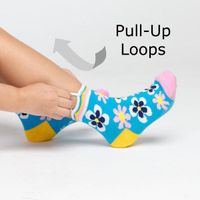 Ezsox barn strumpor - Katt & Mus 2-pack (19-34) med halkskydd